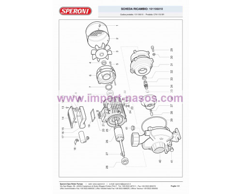 насос speroni CFM 150 BR