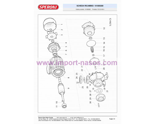 насос speroni CS 32-160 A