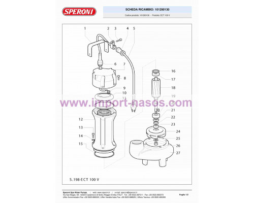 сорғы speroni ECT 100 В