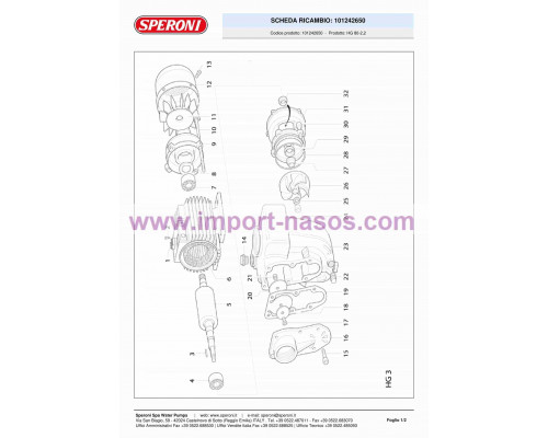 сорғы speroni HG 80-2,2