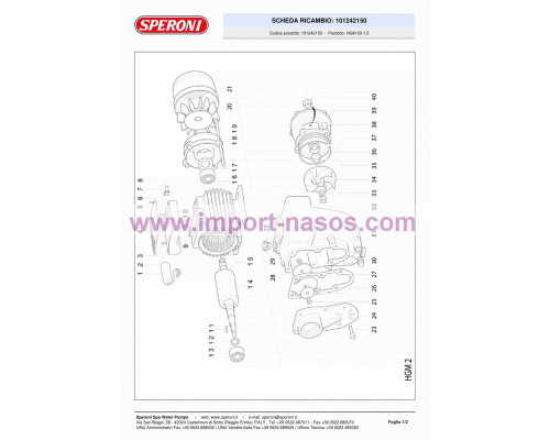 сорғы speroni HGM 50-1,5