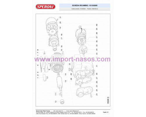 сорғы speroni HGM 80-2,2