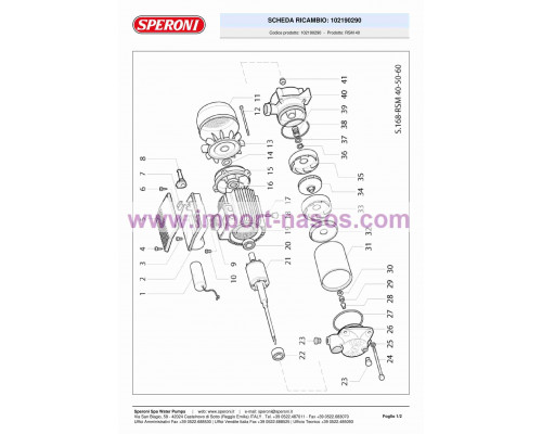 насос speroni RSM 40