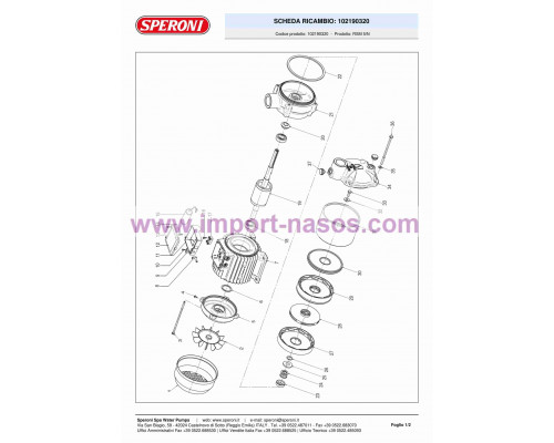 Pumpstation speroni RSM 5 (Edelstahl) Tank 20 l.