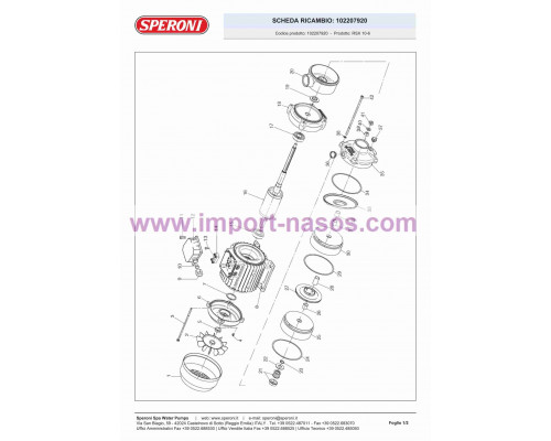 Pumpe speroni RSX 10-6