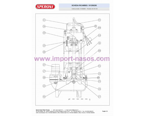 насос speroni SA 316-130