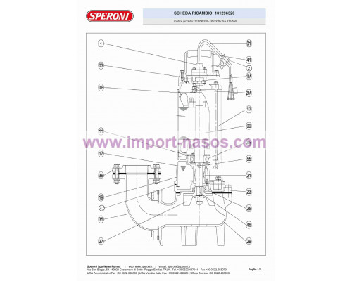 насос speroni SA 316-550