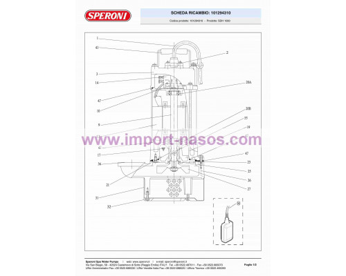 pump speroni SDH 1000