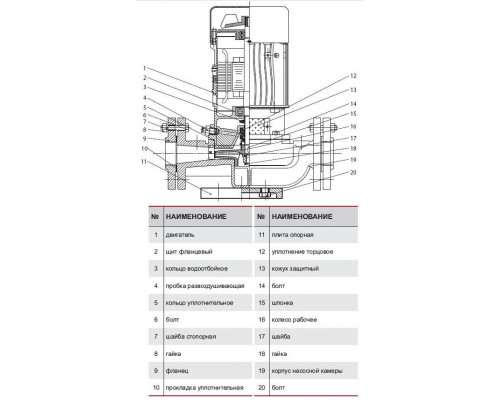 Щит фланцевий 1VP-DN40 (чугун) (A05/021)