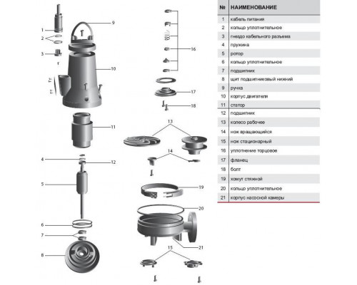 Вимикач поплавковий CUT4-10-38TA (15(8)A/250V) (H05VV-F) (3x1,0mm2) (9,0m) (+грузило) "Sprut" (A05/022)