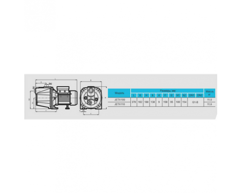 Поверхневий насос JETX110 "rudes"