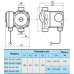 Циркуляційний насос BPS25-4G-180 "NPO" + комплект гайок