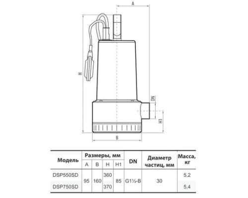 Дренажний насос DSP550SD "NPO"