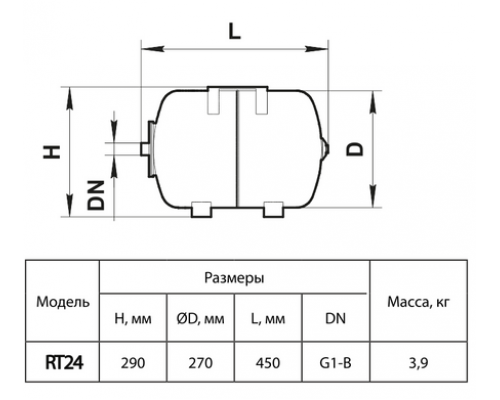 Гідроаккумулятор RT24 "rudes"